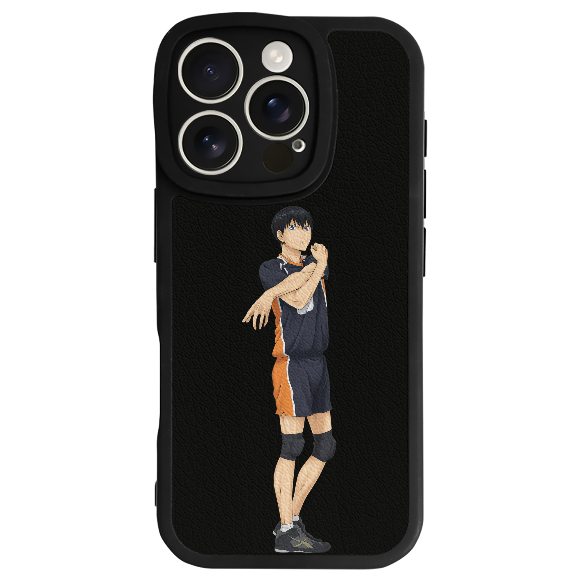 （画像用） ハイキュー!! Haikyu!! 【iPhone 16シリーズ対応】シリコンスマホケース（レザー調） 材質：シリコン